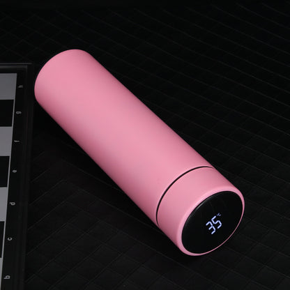 500 ml smart stainless steel water bottle with temperature display